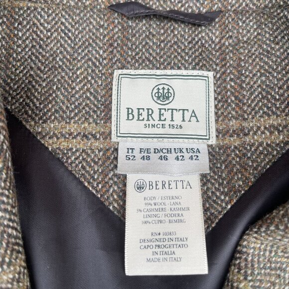 Beretta sport coat/jacket NWOT new without tags UK 52/US 42 95% wool 5% cashmere - Picture 2 of 13
